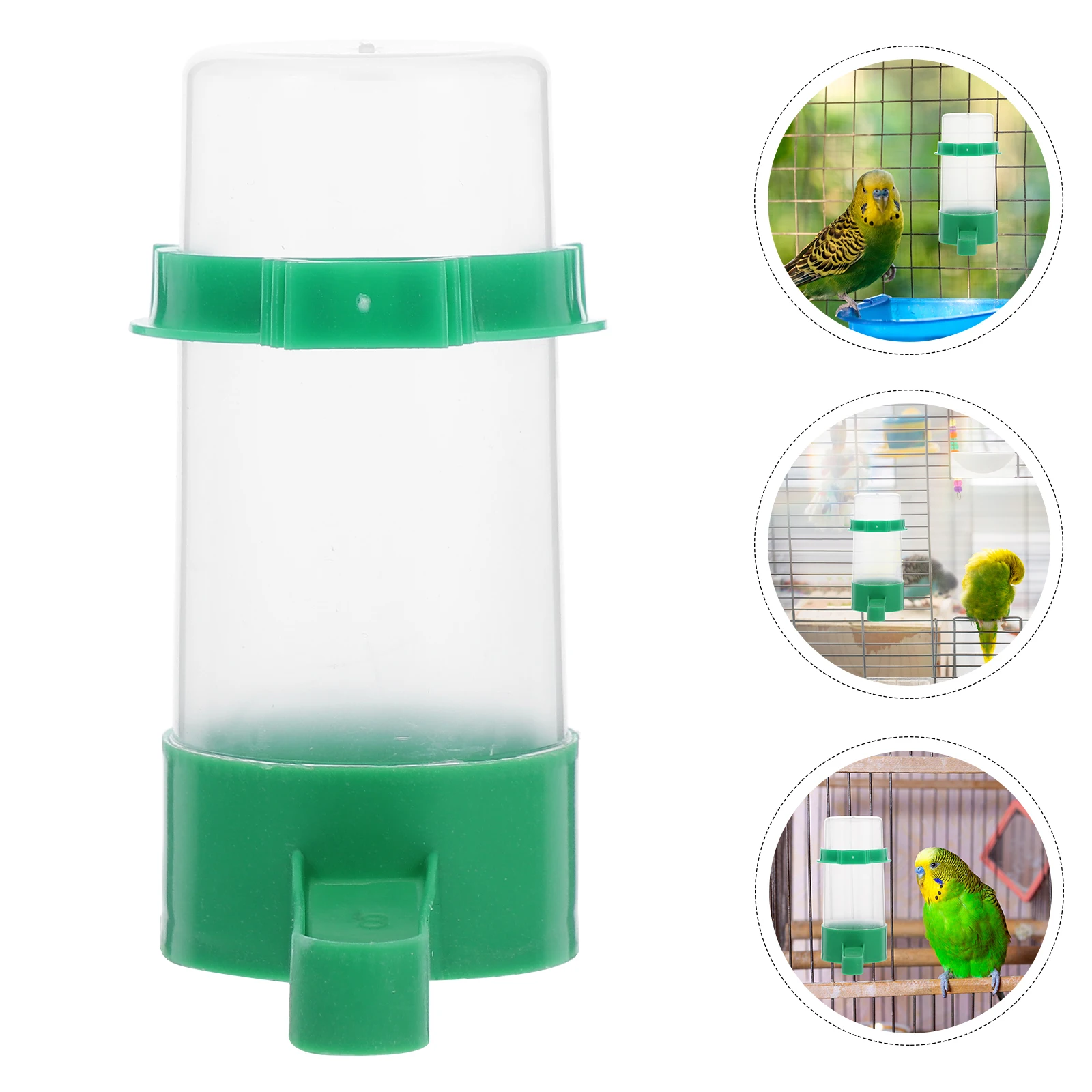 

5Pcs Spillproof Automatic Bird Water Dispenser Cage Feeder for Parrots Cockatiels Budgies Lovebirds Parakeets Parakeet Waterer