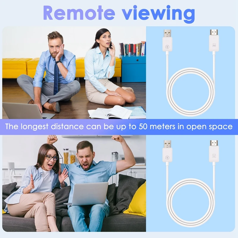 Wireless -Compatible Extender Audio Video Transmitter And Receiver Adapter For Camera PC To TV Monitor Projector