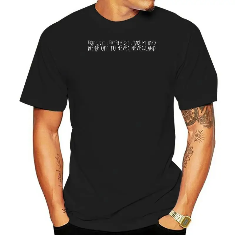 Exit Light Enter Night Sandman Song Lyrics Tshirt T Shirt Mens Kids 0763 Casual Tee Shirt