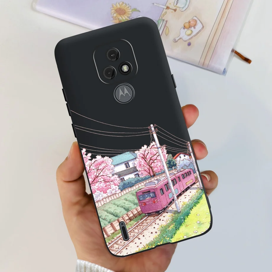 For Moto E7 Case 실리콘 소프트 TPU 전화 커버 Motorola Moto E7i Power E7 Power Case Capa Moto E7 Plus Cute Fashion Funda