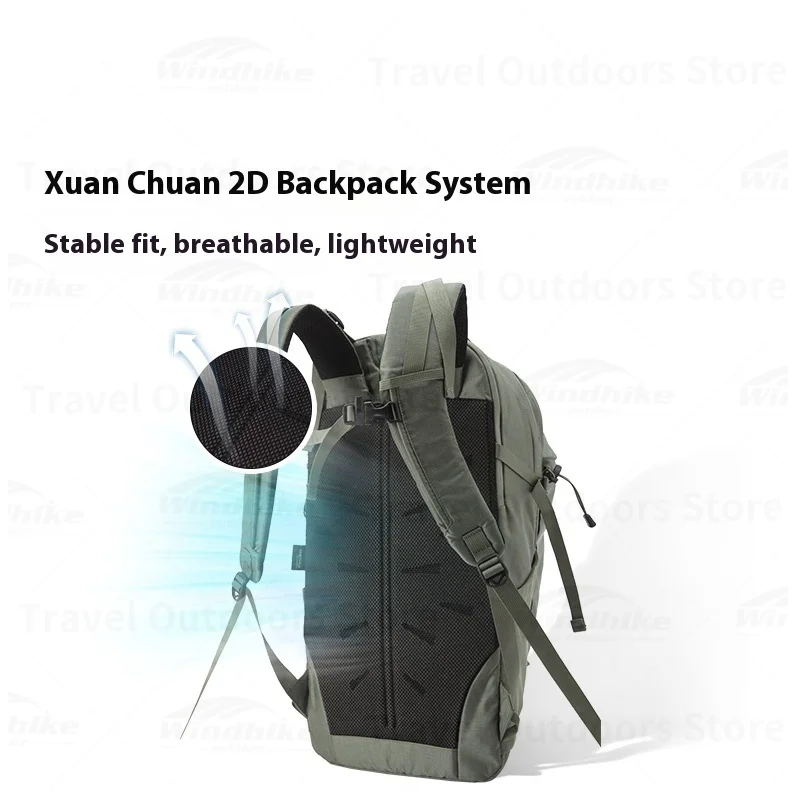MOBI GARDEN Hiking Bag Nylon Ultralight Waterproof Folding Backpack Portable Unisex Outdoor Camping Bag With Breathable Shoulder