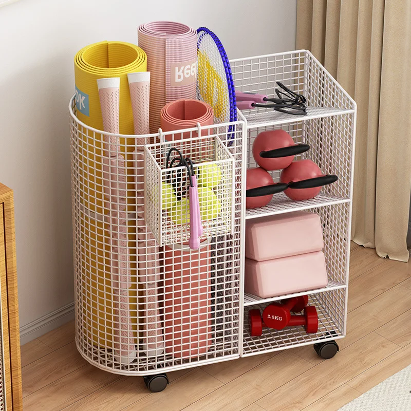 

Yoga mat storage basket, dumbbell foam shaft storage rack, badminton storage rack, sports equipment