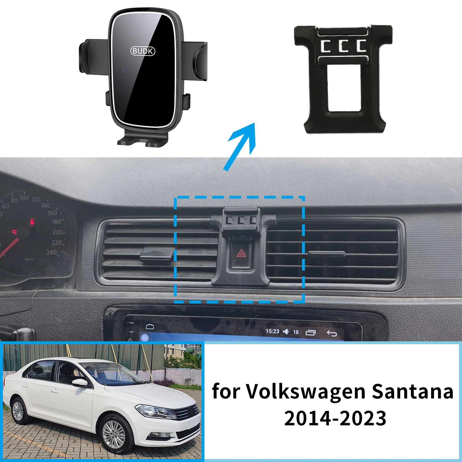 

for Volkswagen VW Santana A05 2013-2023 ​​Navigation Phone Holder Mount Customized Car accessoires