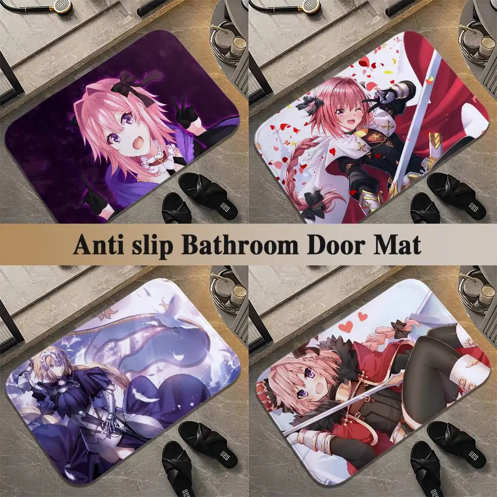 

Fate Apocrypha Astolfo Floor Mat Printed Large Carpets Room And Bedroom Carpets Bathroom Anti Slip Door MATS Small Carpets