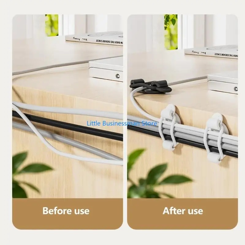 Kabelführungshalter mit selbstklebender Rückseite für Home-Office-Kabel M76A – Detail 9