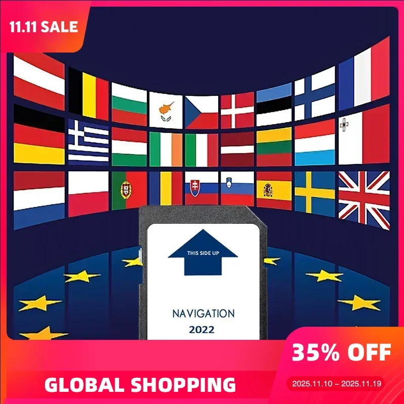 

8GB SD Card Navigation Map Sat Nav GPS Update Card 2022 Europe for IVECO XP Daily