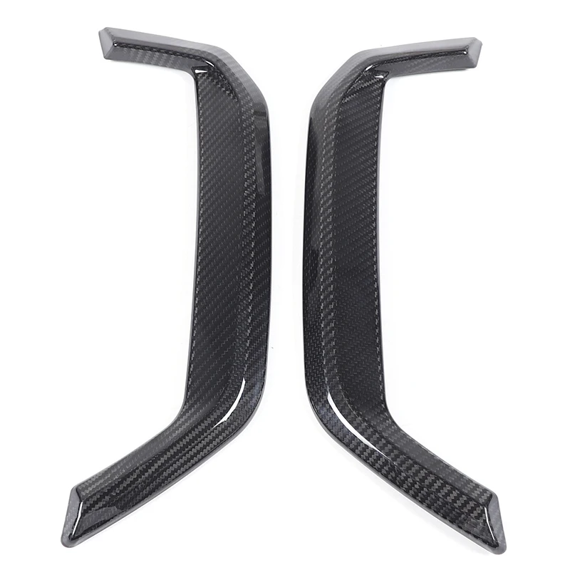 Zinky Car Tail Throat Decorative Frame Cover for BMW 5 Series G60 2024+ Real Carbon Fiber Exterior Accessories 2 Pcs