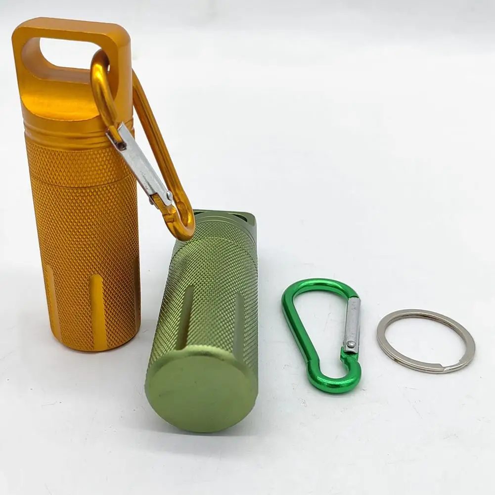 Portable Car Ashtray Storage Bottle Waterproof Ashtray Multi Functional Fashion Alloy Material 3 Colors EDC Survival Kit