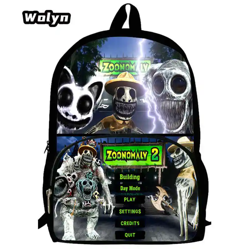 Mochila Zoonomaly Prints School Backpack for Grade 1-3  ,Large Cartoon School Bags for Boys Girls ,Children Satchel Backpack