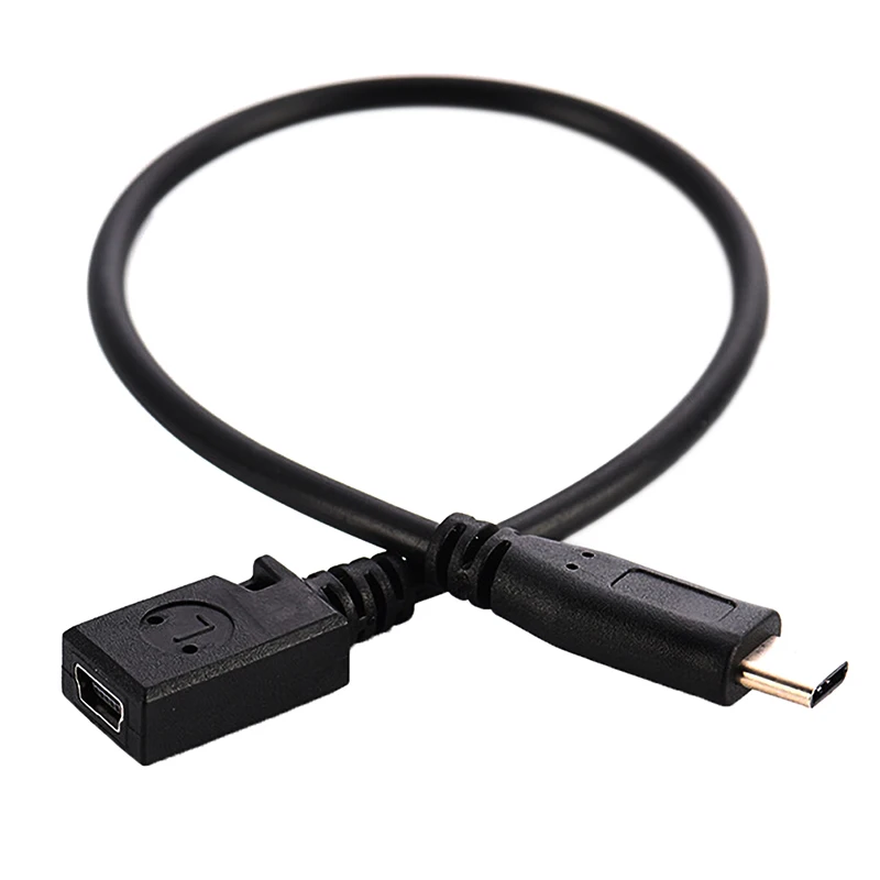Typ C Zu Mini USB Männlichen Weiblichen Schnell Lade Kabel Ladegerät Daten Transfer Kabel Für Computer Synchronisation Daten Übertragung