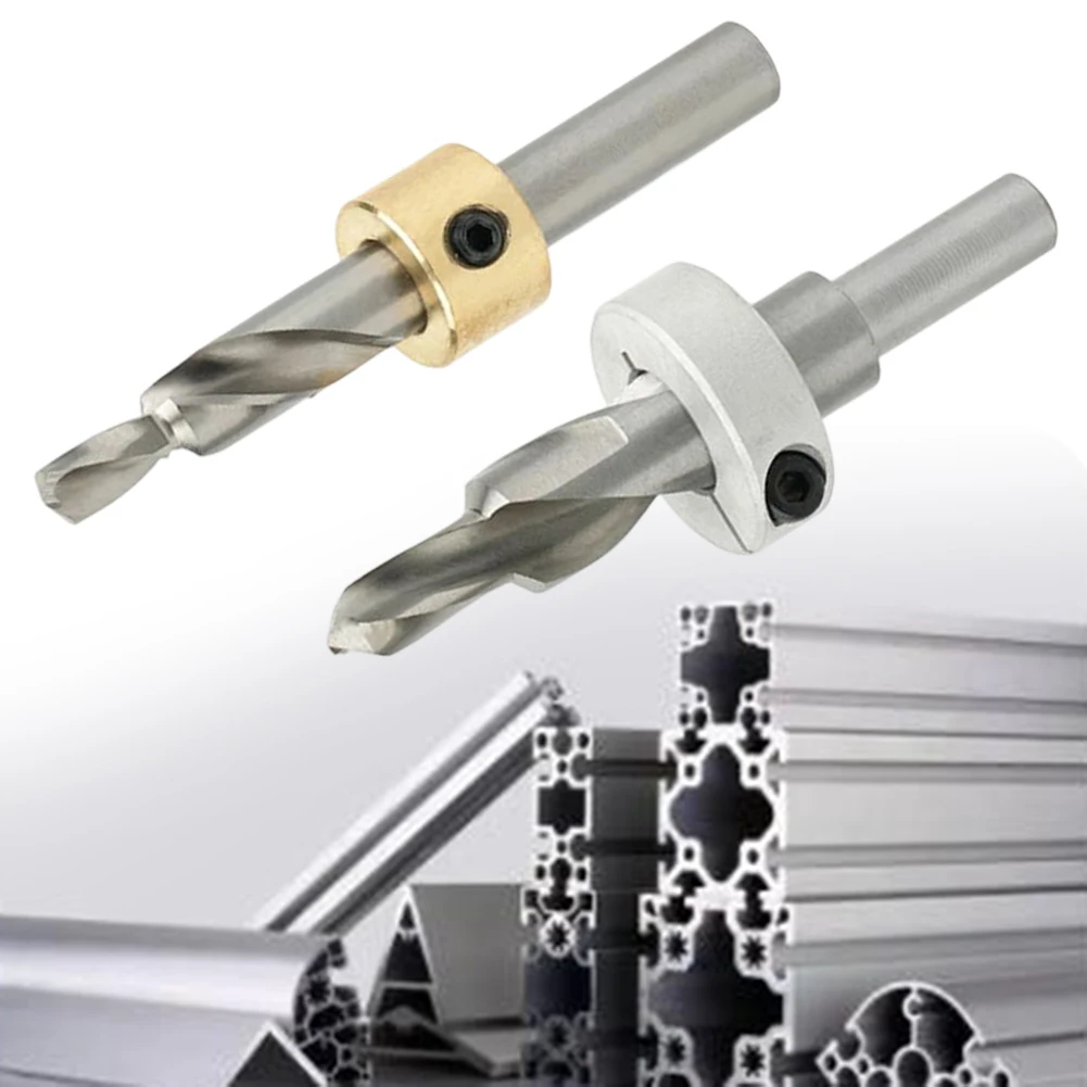 /M6 /M8 /HSS Drill Bit Guide Jig For Aluminum Profile Punching Positioner Metal Tapping Countersunk Step Drilling Tool