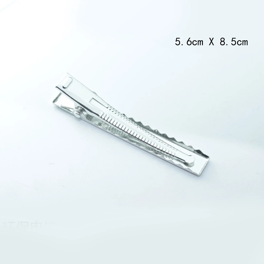 

30 pcs Duckbill Hair Clips Alligator Metal Clips Teeth Closure Girl Diy Accessories 4.6Cm 5.6Cm 7.6Cm Nickel Plated Rustproof