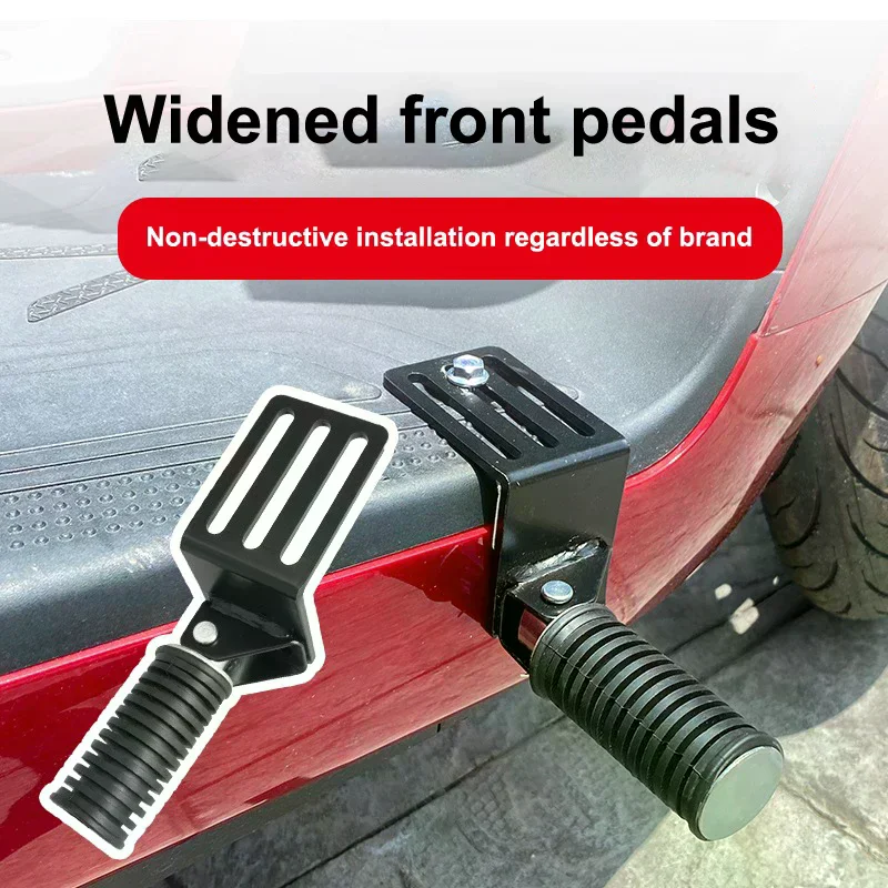 Universal Motorbike Foldable Passenger Foot Rests, 1 Pair, Anti-Slip Design; Quality Original Aluminum Alloy Floorboard Parts