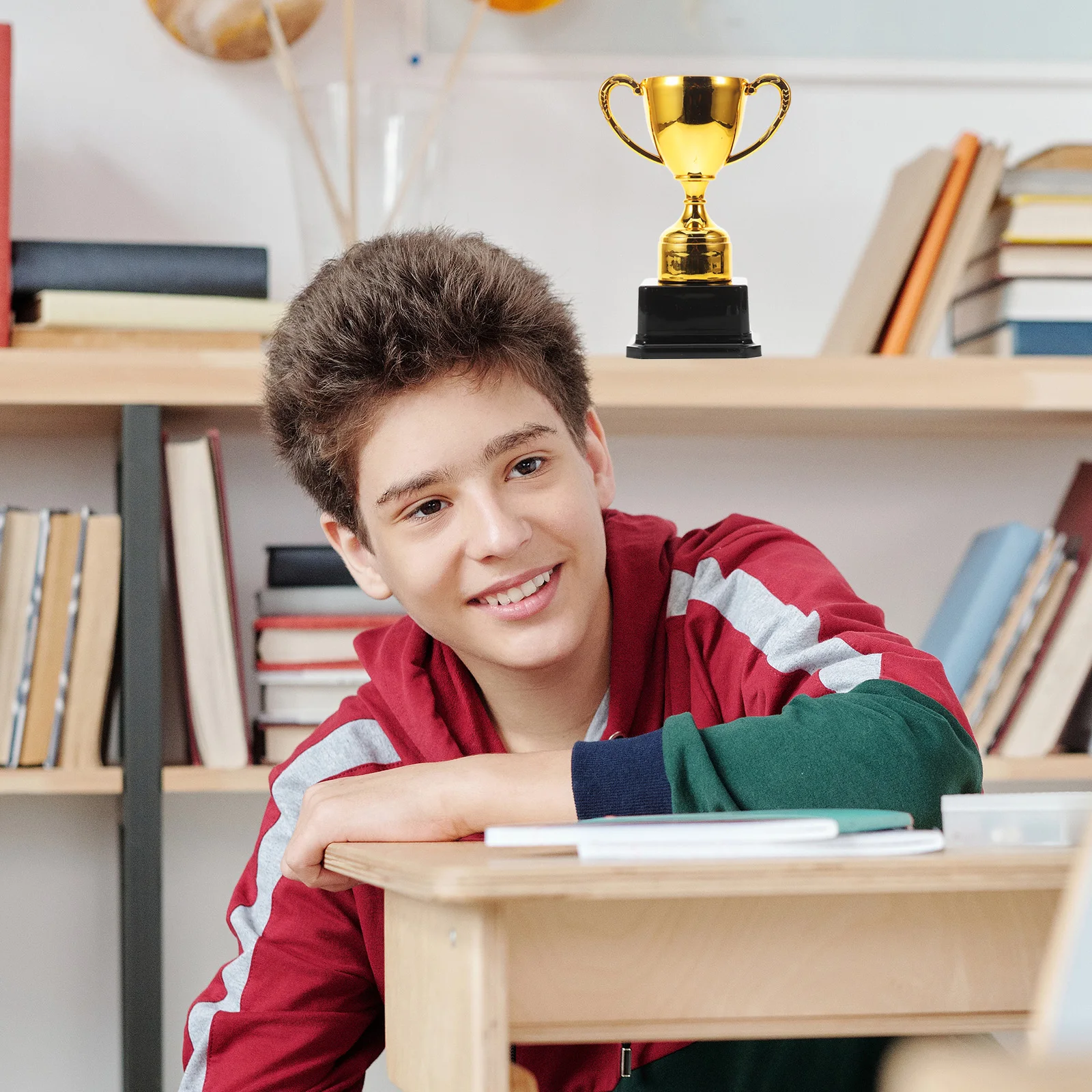 

Trophy Mini Gold Award Cup Book Sports Graduation Gift Plastic Awards Golden Cheer Champions Child