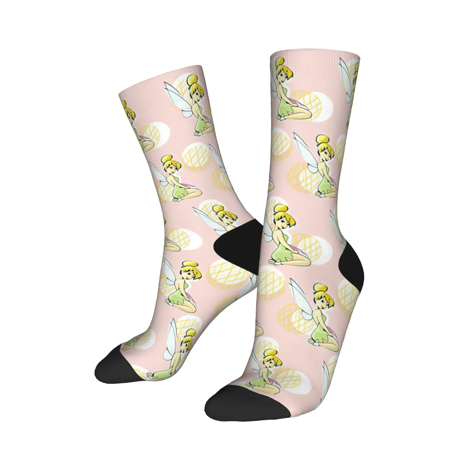 Tinker Anime Bells Socks  Casual Stockings Winter Anti-Slip Unisex Men Socks Breathable Custom Outdoor Socks