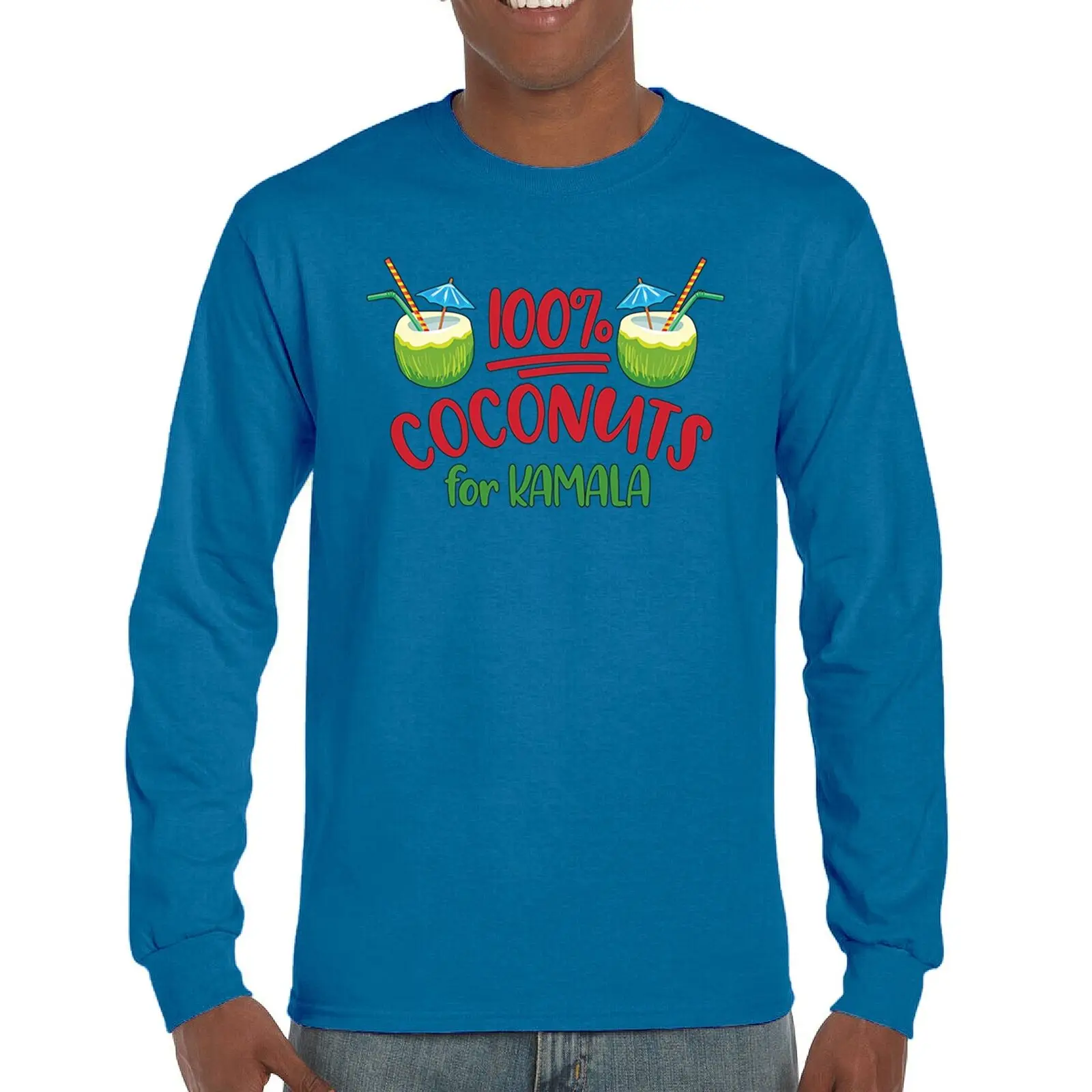 100% Coconuts for Kamala Long Sleeve T-shirt Harris 2024 President I'm Speaking