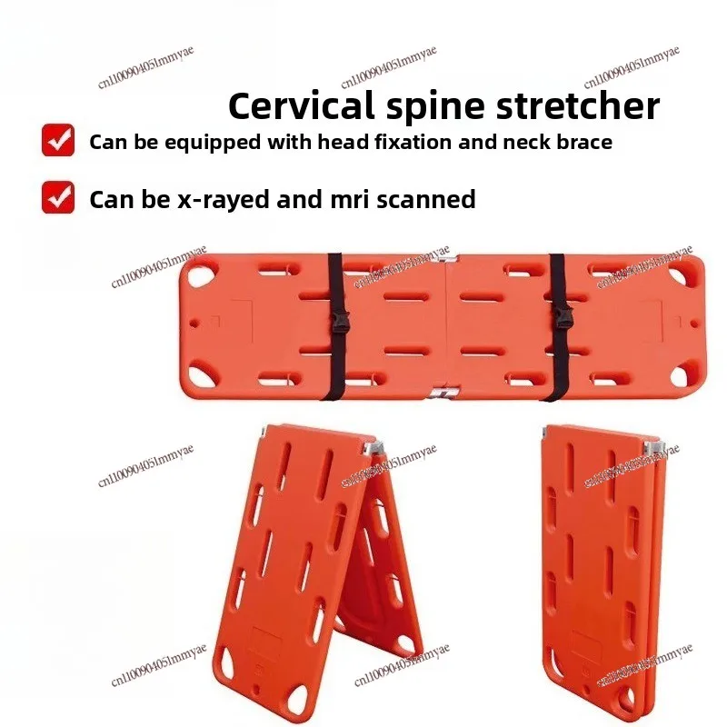 PE Folding Stretcher, Folding Penetrating Water Rescue Two-fold Four-fold PE Floating Spine Board