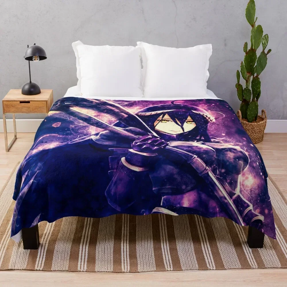 

Overlord Albedo Throw Blanket