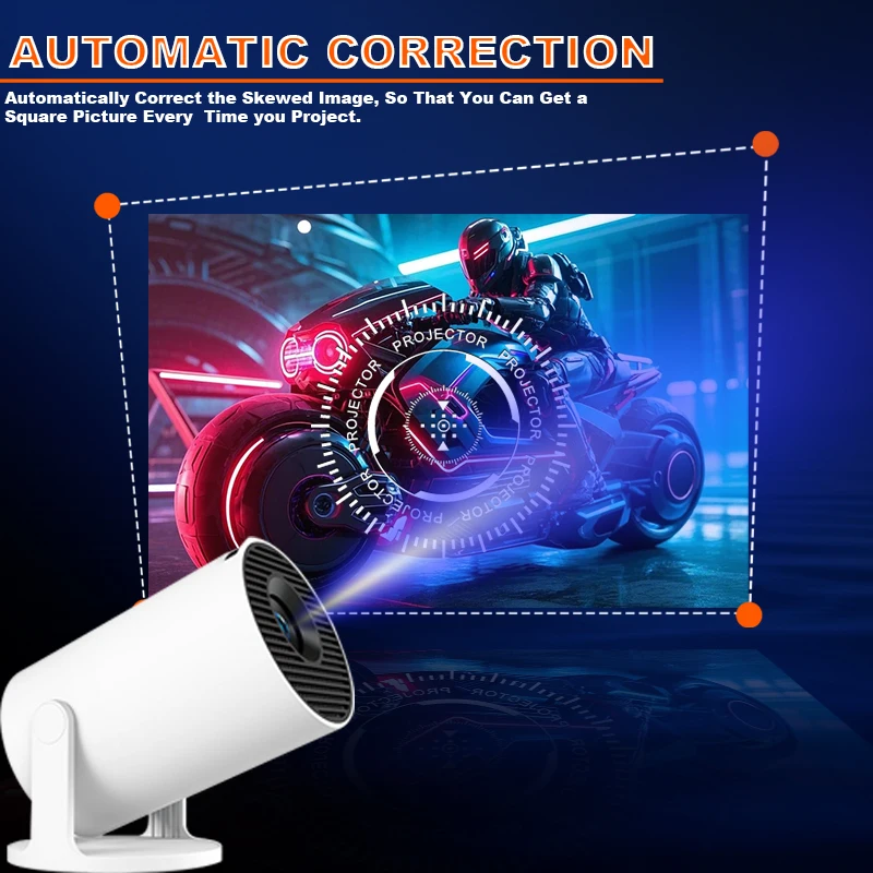 HY300Pro + جهاز عرض محمول Allwinner H713 Android11 200 ANSI BT5.4 أصلي 720P 1280*720P جهاز عرض مسرح منزلي لاسلكي