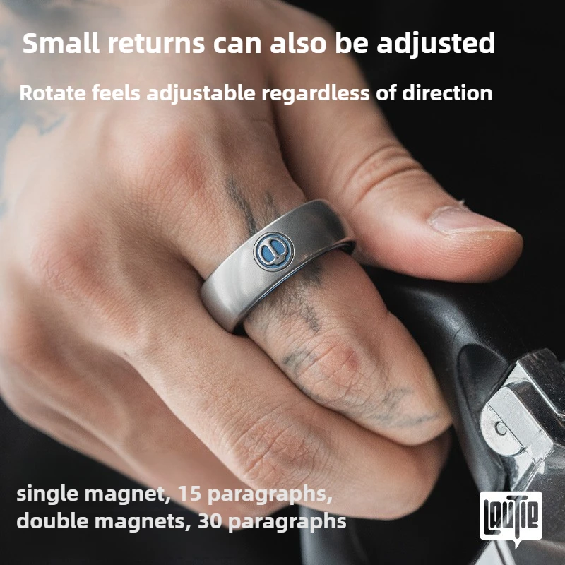LAUTIE – anneau à cliquet magnétique mécanique IEDC, décompression du bout des doigts en métal, jouet de bureau, cadeau