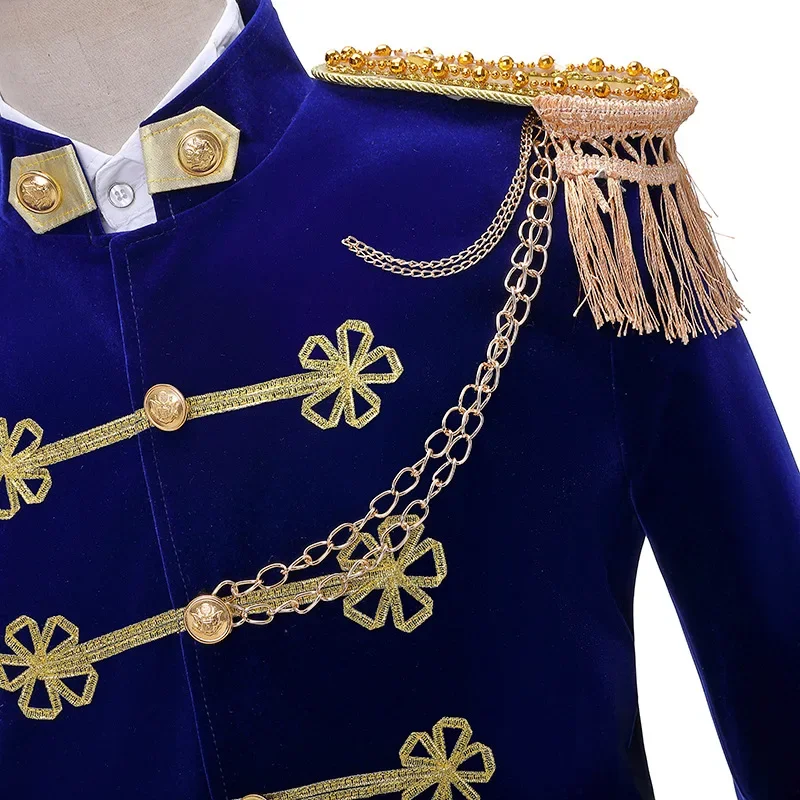 Men Stage Couple Costumes Photo Military Dress Suit Navy Men's and Women's Military Band Uniform Sailor Suit Spring and Autumn