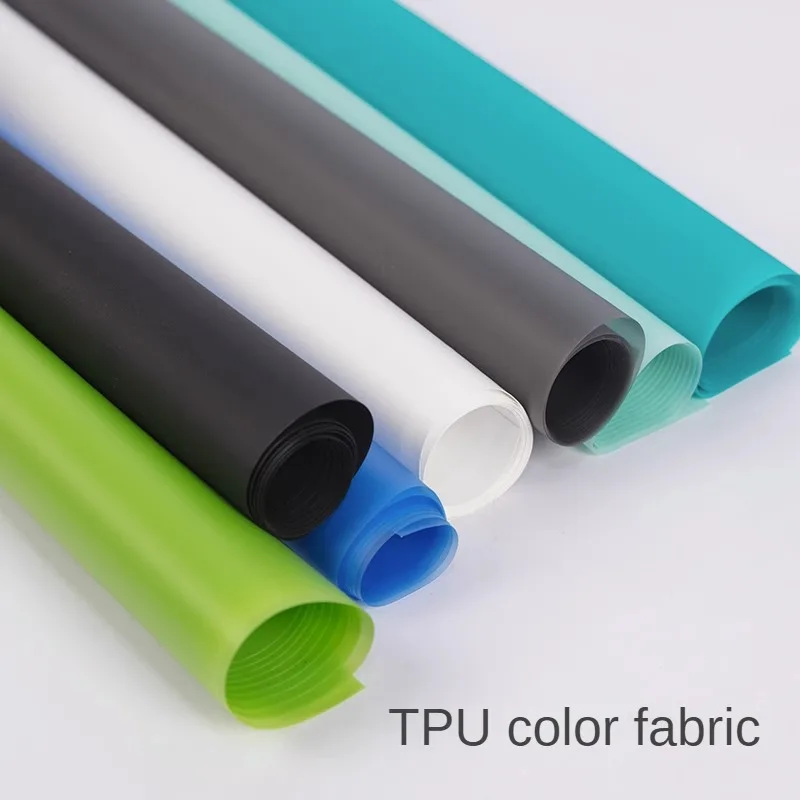 Tpu Fabric By The Meter for Fashion Clothes Stage Costume Sewing Frosted Smooth Designer Cloth Plain Waterproof Soft Comfortable