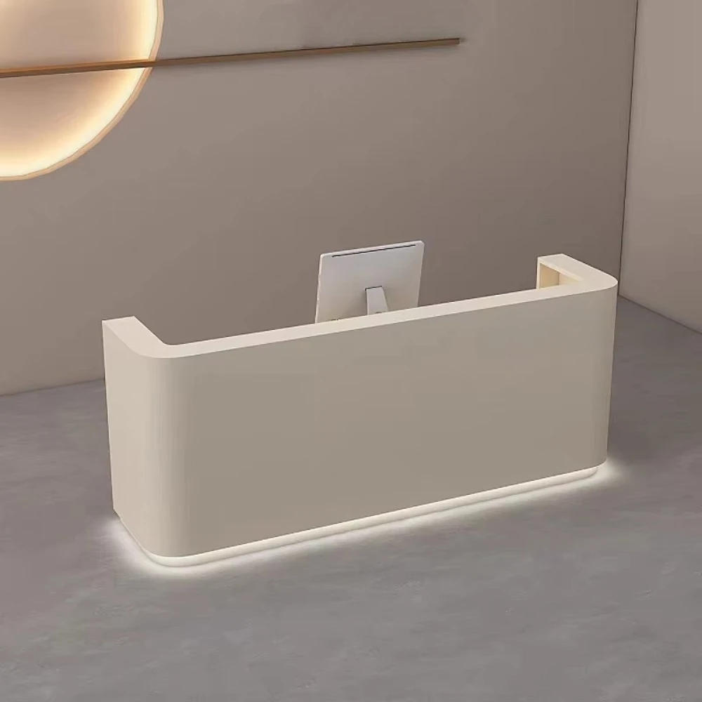 

Минималистичная современная экологичная прочная лакированная стойка ресепшн/кассовый прилавок для салона красоты, парикмахерской, маникюрного салона