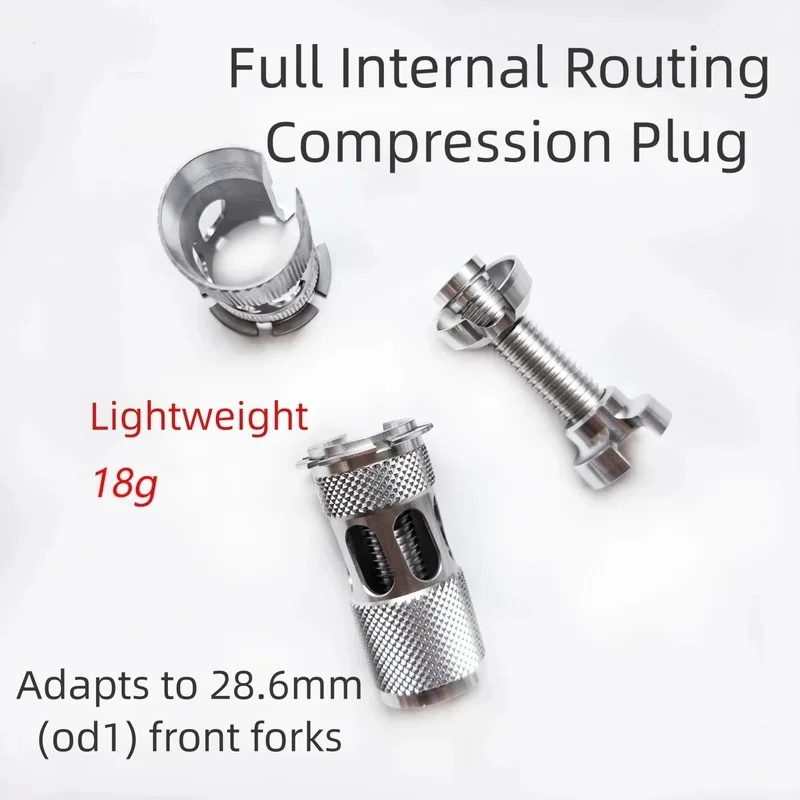 28.6mm full internal routing compression plug carbon fiber fork expandable hollow plug for road bike and gravel bike with integr