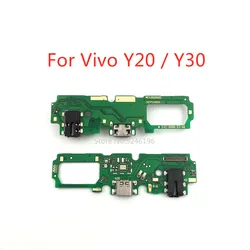 1pcs USB Charging Port Charger For Vivo Y20 For Vivo Y20S For Vivo Y20I For Vivo Y30 Y30G Base Connector Microphone Replace Part