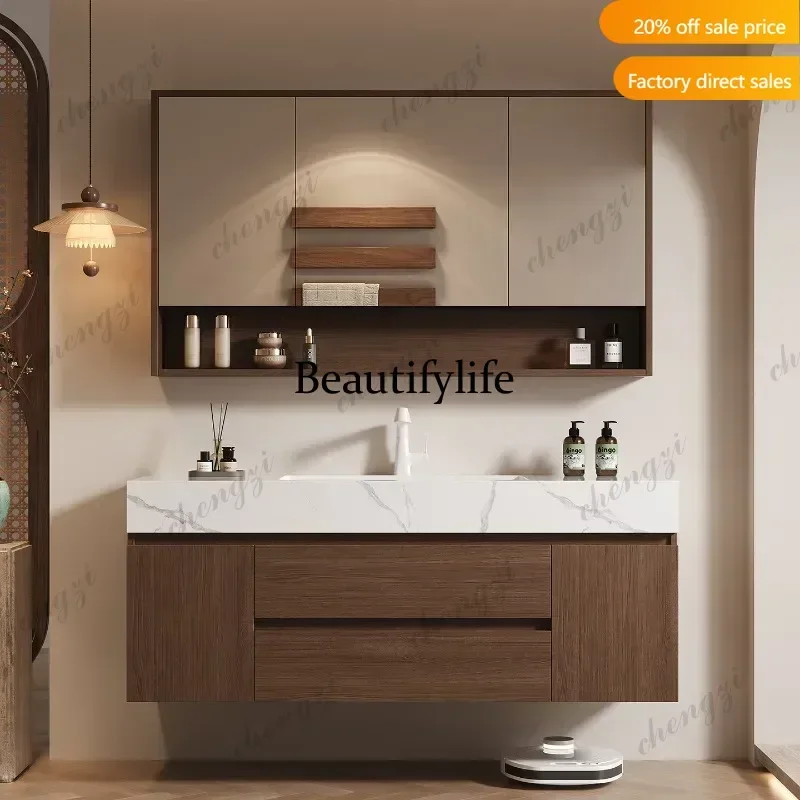 y45  Display Toilet Bathroom Cabinet Organizer Mirror Storage Drawers Space Saver Partitions Cupboard Modern Gabinete