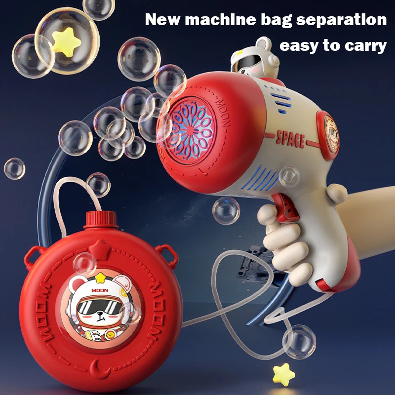 12 หลุมอัตโนมัติ Bubble Gun สําหรับ Childern Bubble Machine Light Party เกมกลางแจ้ง Electraic เครื่องเป่าลมสบู่เด็กของขวัญสนุก