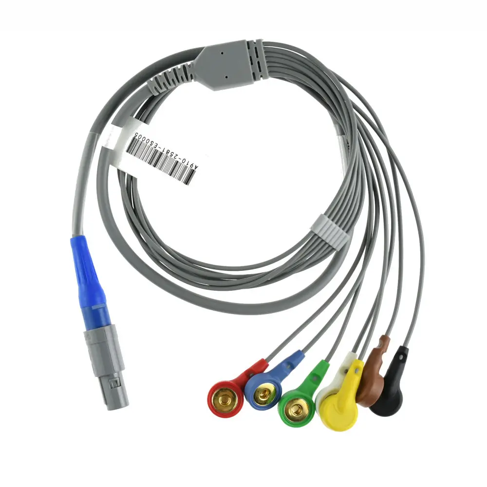 ECG Cable Lead ECG Holter Monitoring Recorder System for Jincomed Round 14Pin Plastic Connector