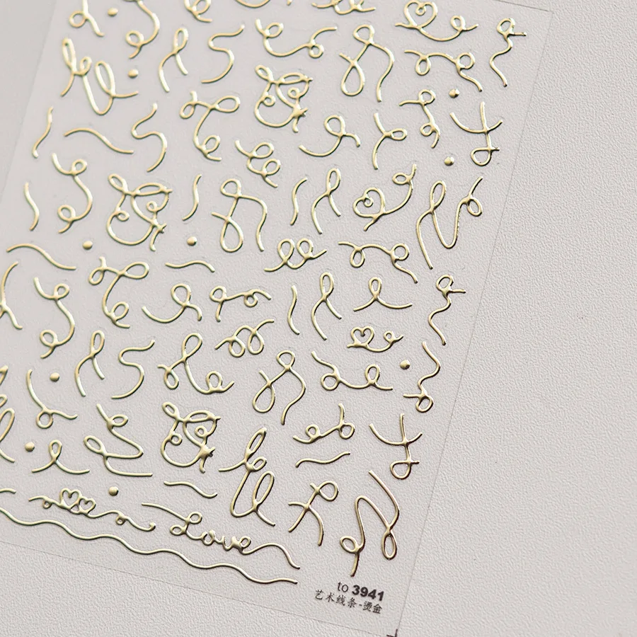 Adesivo de mármore sofisticado 5d para arte em unhas, sem costura, preto, cinza, branco, pedra, decoração autoadesiva, decalque de manicure, faça você mesmo