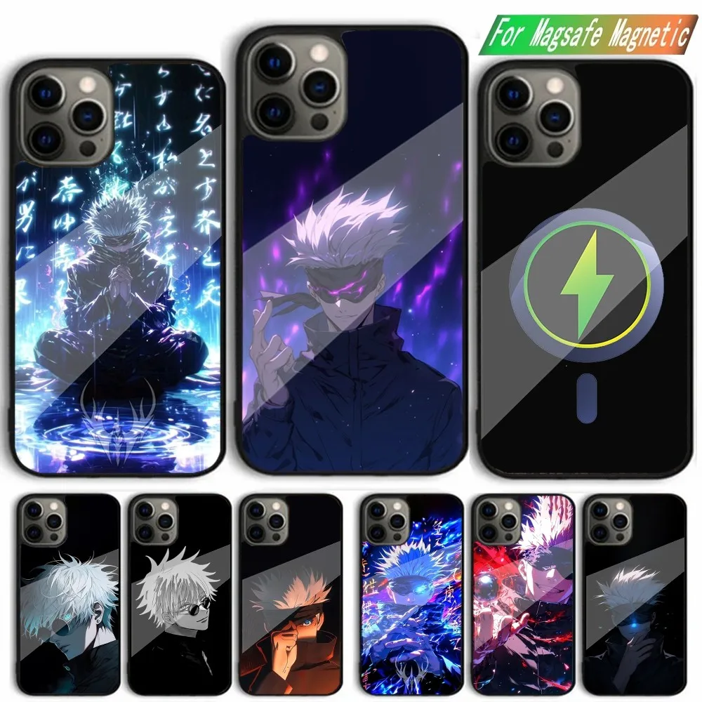 

J-Jujutsu K-Kaisen G-Gojo Anime Phone Case For iPhone 15,14,13,12,11,Plus,Pro,Max Mini Magsafe Magnetic Wireless Charging