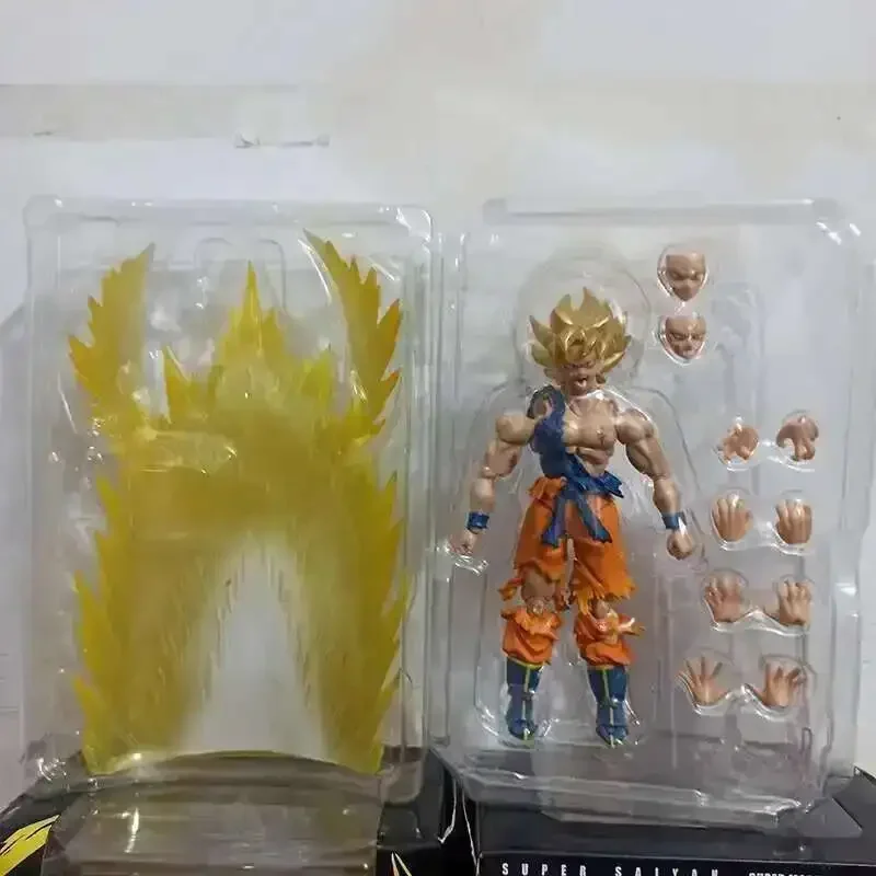 신상품 입고 손오공 피규어 손 SHF S.H.Figuarts 손오공 전투 손상 슈퍼 사이야인 액션 애니메이션 피규어 컬렉션 장난감 크리스마스 선물