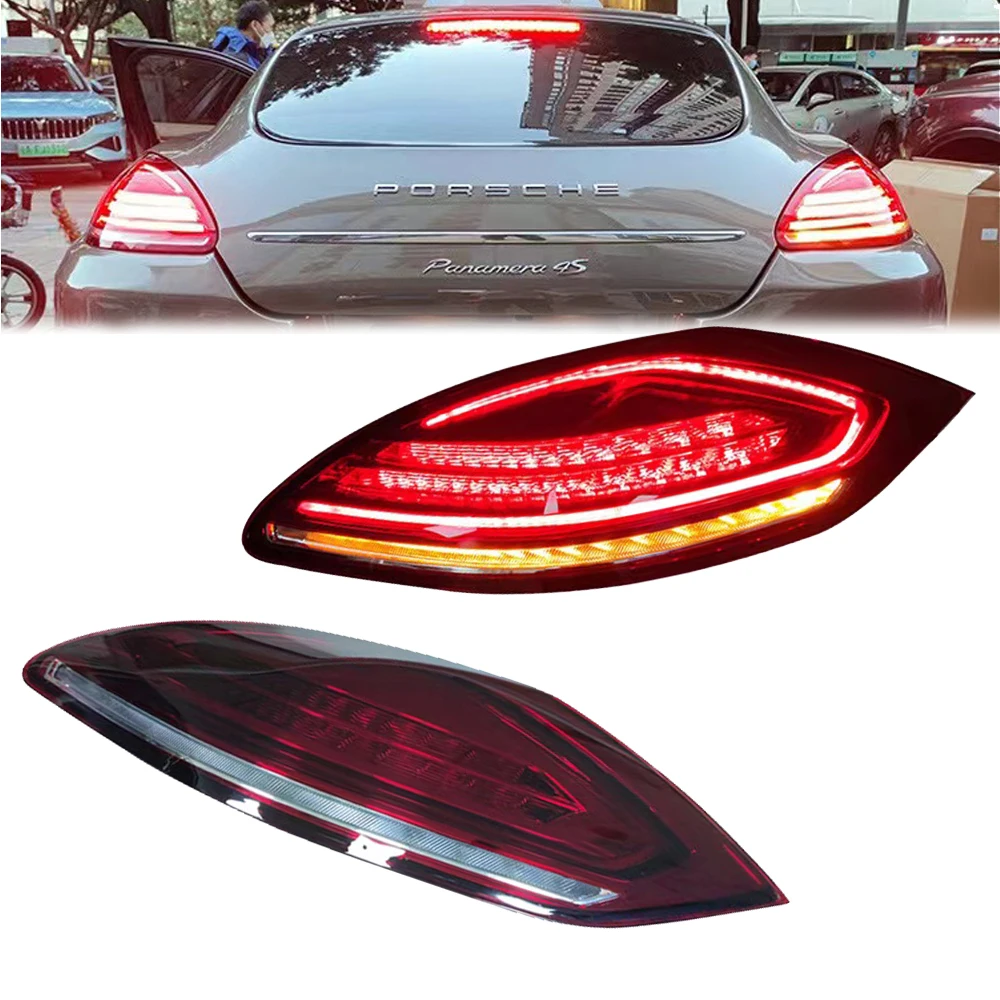 

Car LED Lights Taillights Assembly For Porsche Panamera 970 Tail Light 2010 2011 2012 2013 Red Rear Lamps Sequential Turn Signal