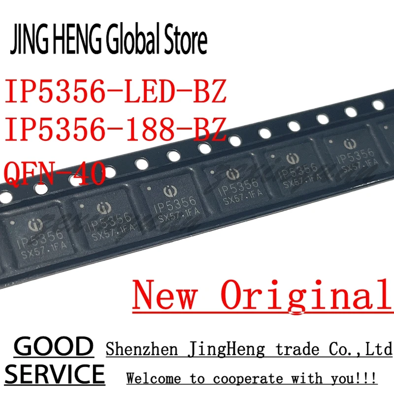 2 sztuk/partia 100% nowy oryginalny IP5356-LED-BZ IP5356-188-BZ IP5356 QFN-40 mobilny układ zasilania