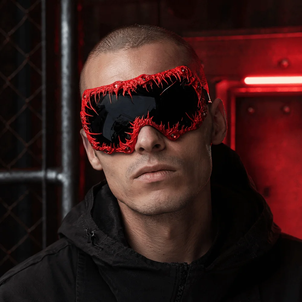 Handmade Epoxy Frame Large Frame Sunglasses Y2K Style Oversized Design Oversized Sunglasses Unisex Design Fashion Glasses