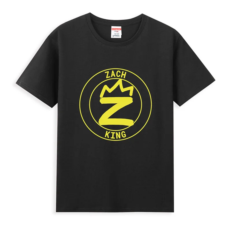

2025 Men T Shirt Casual Zach King Gold Magic Circle Logo T-shirt Graphic Summer Short Sleeves 100% Cotton S-3XL