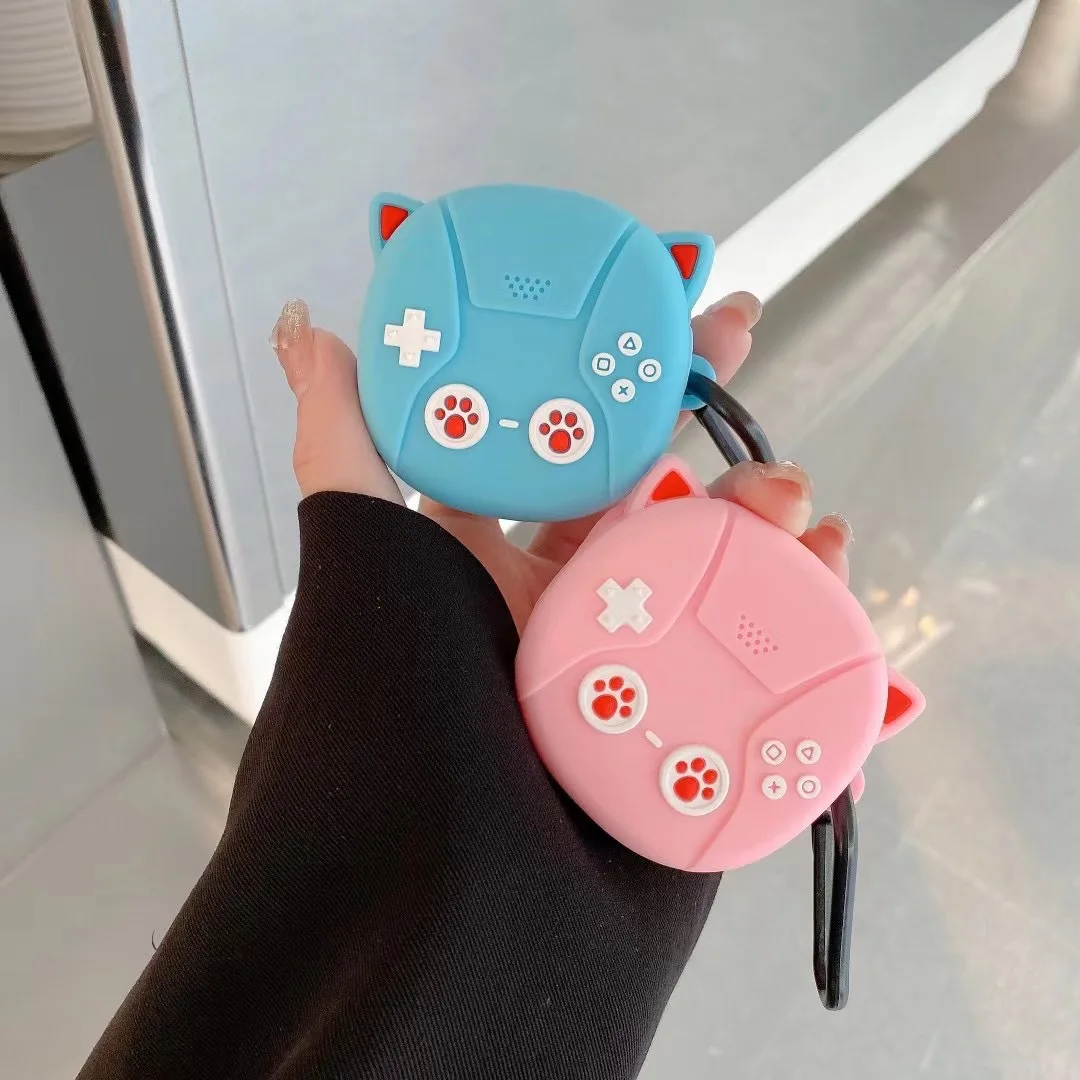 Voor Samsung Galaxy Fe Case Cute Cat Oortelefoon Case For Galaxy Buds 2 Pro Case Zachte Siliconen Hoes Voor Galaxy Buds Live Capa Funda