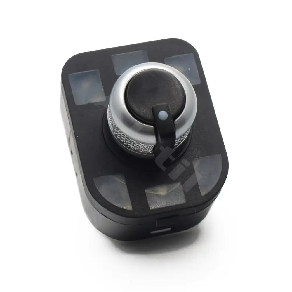 Chrome Side Mirror Control Knob Electric Adjust Switch for Audi A3 A4 A6 Q7 R8 2001-2012 Mirror Button Car Accessories 4F0959565