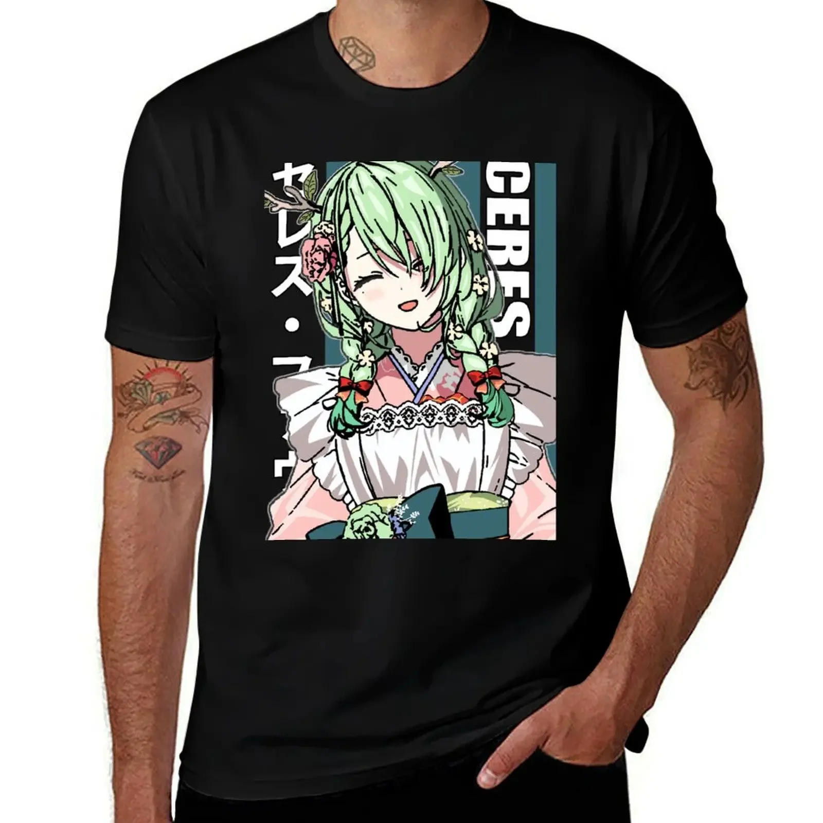 

Ceres Fauna in Kimono T-Shirt sublime summer top anime figures baggy shirts sweat shirts, men