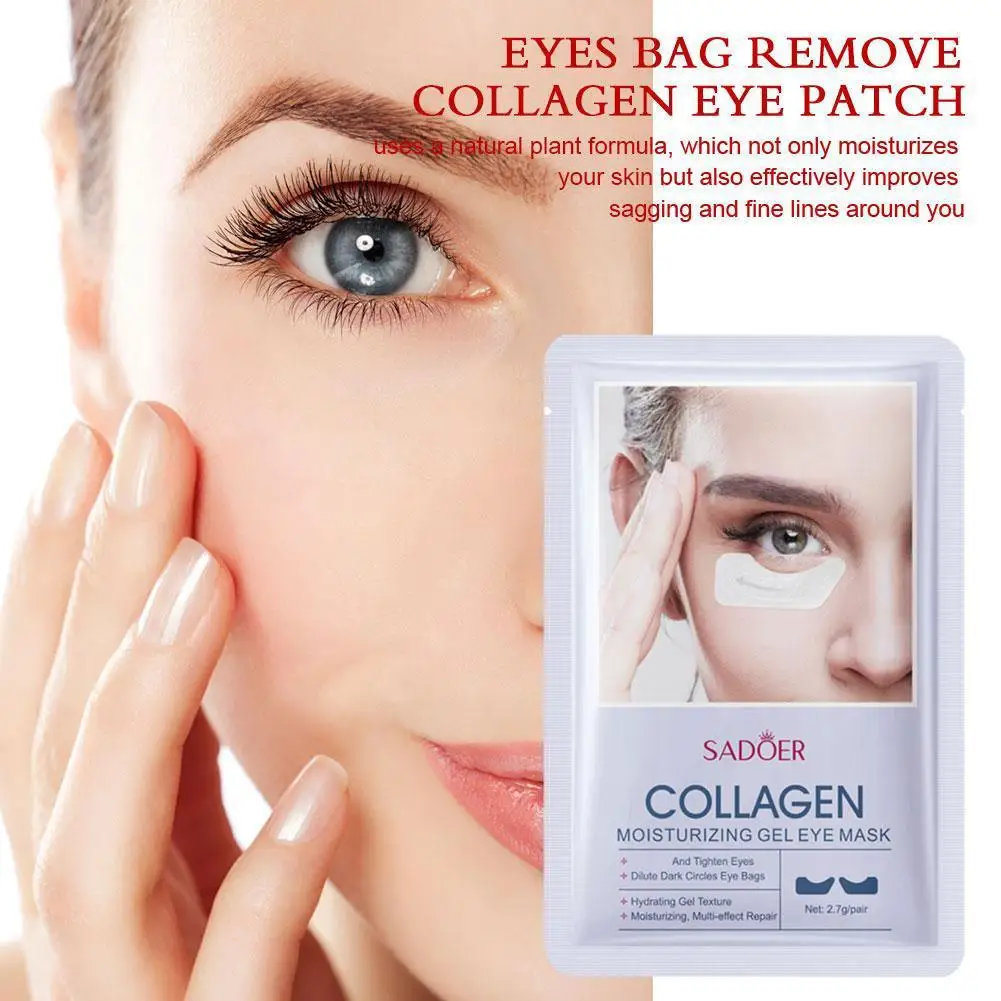 Eyes Bag Remove Collagen Eye Patch Instant Fade Fine Lines Dark Circles Fat Particles Moisturizing Anti-Puffiness Korea Eye Care