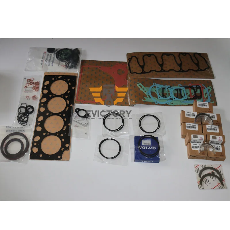 For DEUTZ BF4M1012E BF4M1012 rebuild kit gasket + engine bearing + piston ring