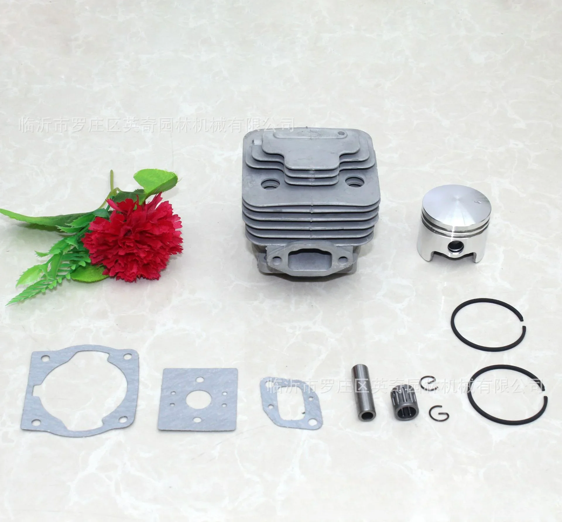 44-2 Set Cylinder Gasoline Engine Accessories 52CC Brush Cutter Piston Pin Stop Ring Needle Roller Piston Needle