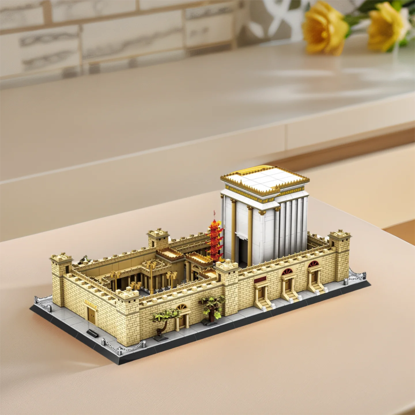 

Israel Jerusalem Creative Building Block Beit HaMikdash Bricks Construction Model Sets Architecture Toys Collection For Gfits