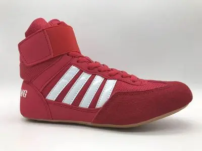 Zapatos de boxeo con suela de goma para hombre y mujer, calzado transpirable para lucha libre, disfraz de lucha