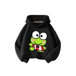 New Fall/Winter 2024 Baby clothing for girls Hello Kitty hoodie Sanli Ou Keroppi Children's hoodie top for children