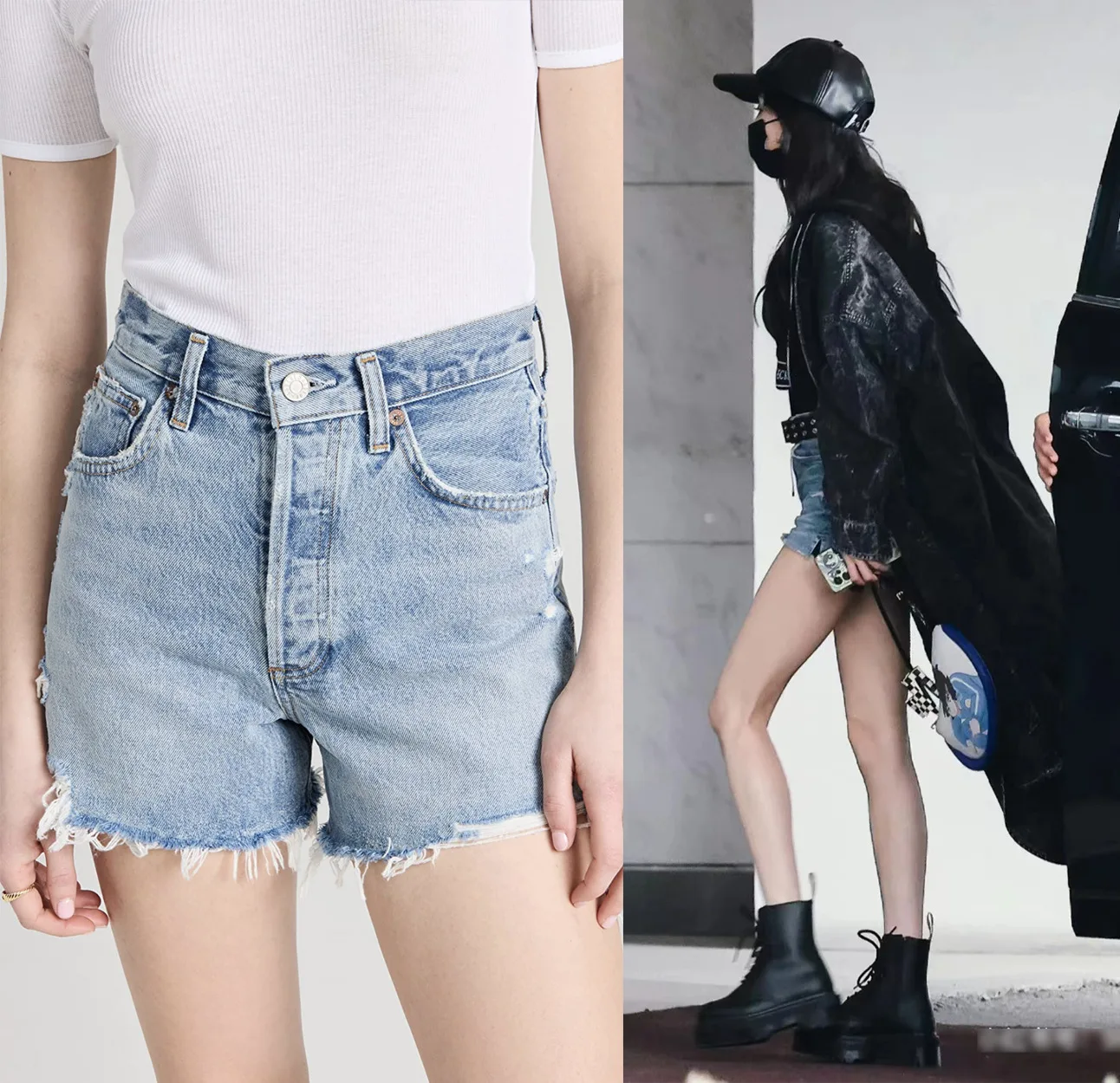 Women High waisted denim shorts 2023 new fahsion casual shorts