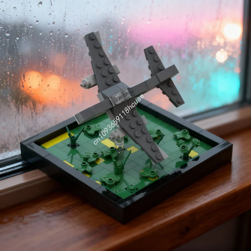 

202 детали MOC Городской аэропорт: модель-диорама, конструктор, игрушки для сборки, DIY, рождественский подарок, развивающая творческая идея